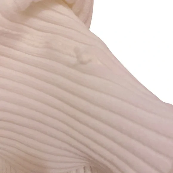 CINQ A SEPT Ruffle Front Sleeveless Mock Neck Sweater Ruffle Bottom Hem EUC - Picture 12 of 13